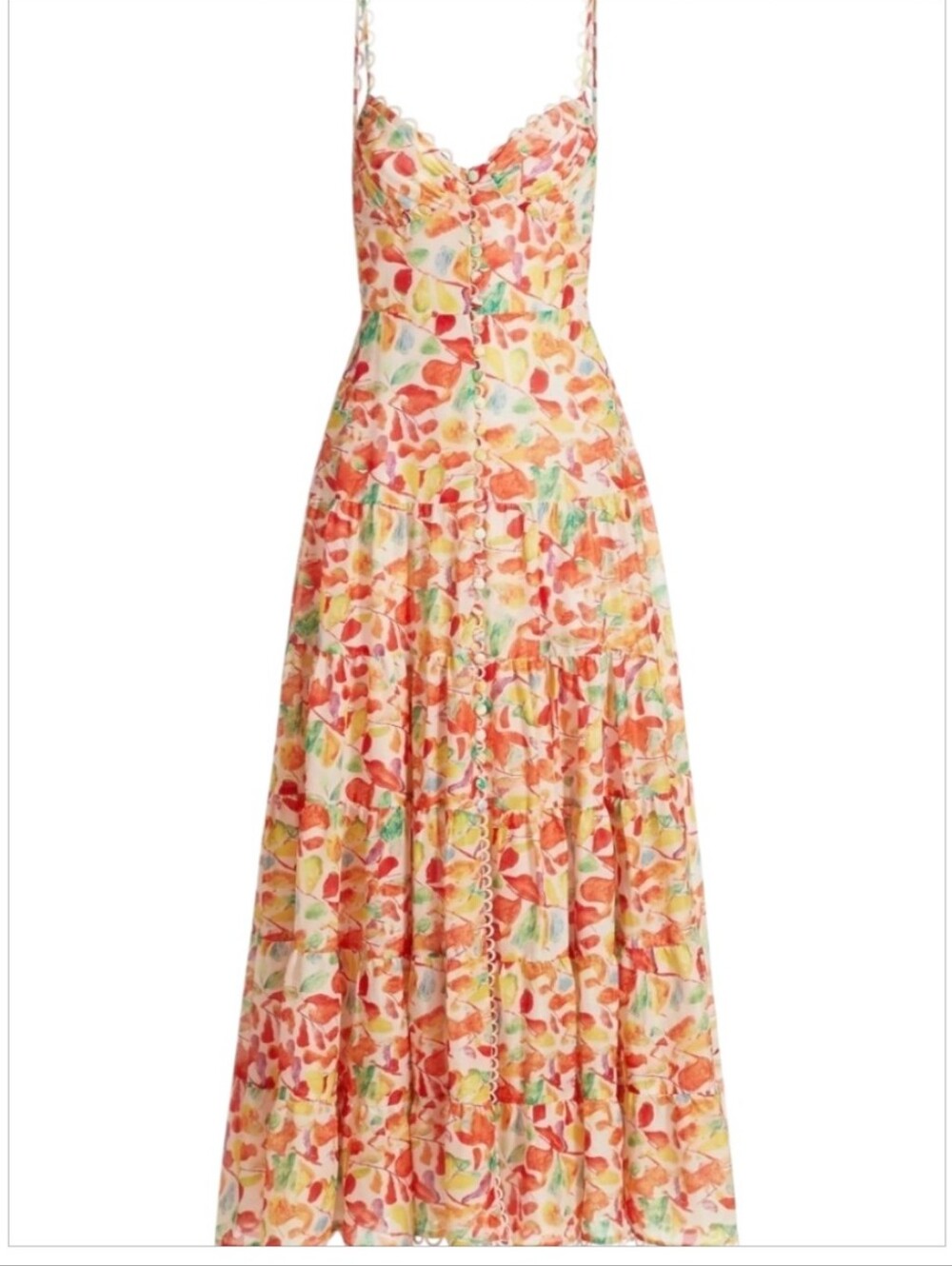 ASTR the Label Tazia Button Front Sweetheart Maxi Dress M - Picture 5 of 13